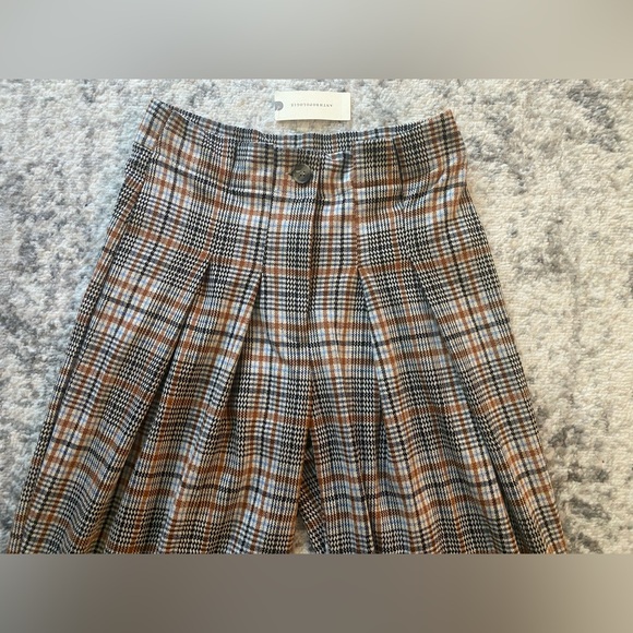 NWT Anthropologie Maeve Plaid Wide Leg Pants - Picture 10 of 13